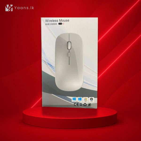 Portable Wireless Rechargeable Mouse - USB-C, Ultra-Slim, Quiet Click, Compatible with Windows & Mac